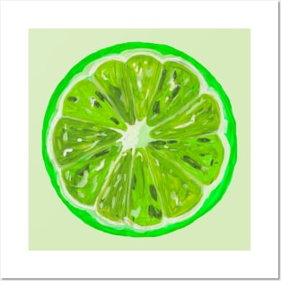 Lime slice Posters and Art